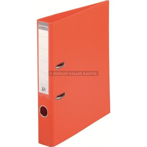 Classeur  levier carton recouvert pp 50 mm exacompta a4 orange