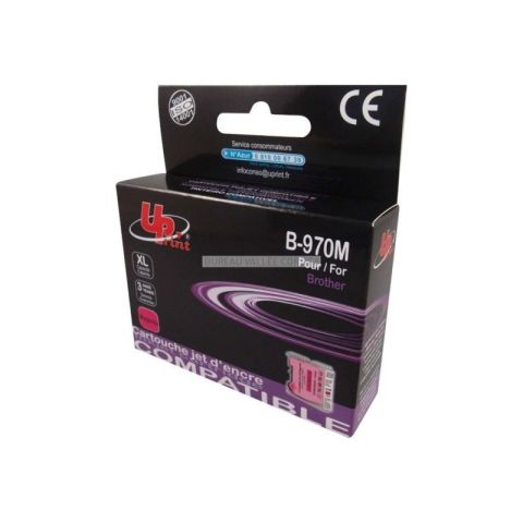Cartouche d'encre uprint compatible brother lc1000 / lc970 magenta