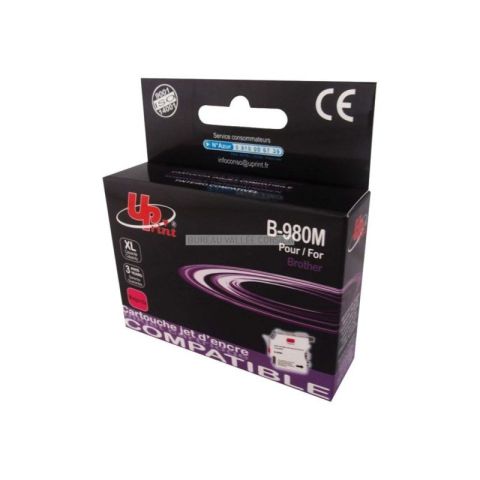 Cartouche d'encre uprint compatible brother lc1100 / lc980 magenta