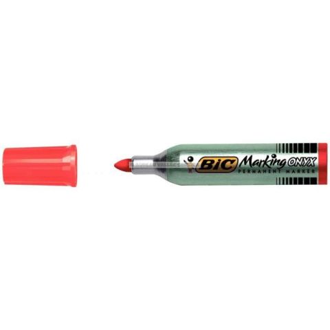 Marqueur permanent bic marking onyx 1482  rouge
