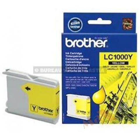 Cartouche d'encre brother lc1000 jaune