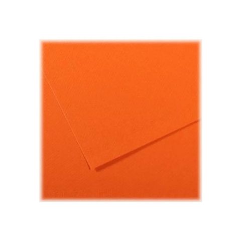 Papier  dessin mi-teintes 50 x 65 cm orange