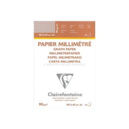 50 feuilles de papier millimtr a3 clairefontaine