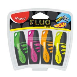Surligneur maped fluo'peps pocket pointe moyenne