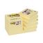 #1 - 12 blocs notes post-it  super sticky jaune 47.6 x 47.6 mm