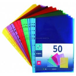 50 pochettes perfores a4 couleur