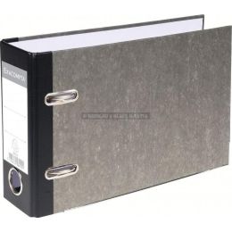 Classeurs  levier carton recouvert papier 70 mm exacompta a5 horizontal gris