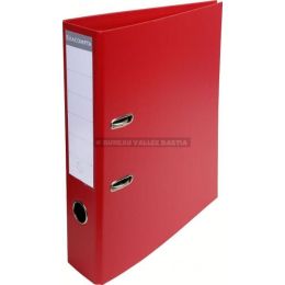 Classeur  levier carton recouvert pvc dos 70 mm exacompta a4 rouge