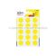#1 - 90 pastilles diamtre 19 mm criture manuelle coloris jaune