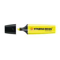 Surligneur Permanent Biseau STABILO Boss Original Jaune 2 à 5 mm