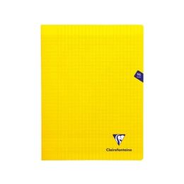 Cahier polypro 96 pages grands carreaux seyes jaune