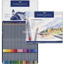 48 crayons de couleur aquarellables goldfaber aqua