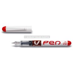 Stylo plume pilot vpen effaable rouge 0,6 mm moyenne