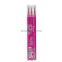 #1 - 3 recharges frixion ball rose 0,7 mm moyenne