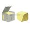 #1 - Tour de 6 blocs postit notes recycles jaunes 76 x 76 mm