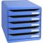 #1 - Big box plus bleu glac / tiroirs gris