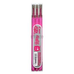 3 recharges frixion pilot point rose 0,5 mm fine