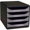 #1 - Bigbox 4 tiroirs noir / argent