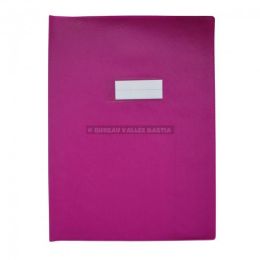 Protge cahier elba agneau a4 pvc 20/100 sans marque-page violet