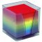 #1 - Notes quo vadis bloc cube arcenciel 9 x 9 x 9 cm