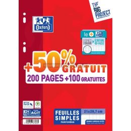 300 feuilles copies simples a4 oxford perfores seyes 90 g