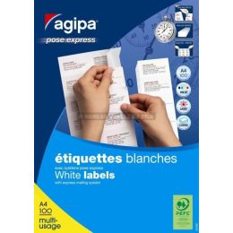 2100 tiquettes blanches 70 x 42,4 mm multi-usages pose express