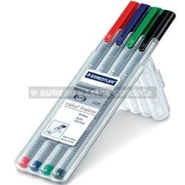 4 stylos feutre staedtler triplus fineliner 0,3 mm