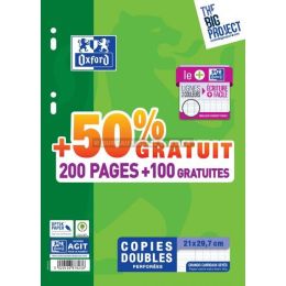 300 copies doubles a4 oxford perfores seyes 90 g