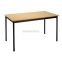 #1 - Table modulaire rectangulaire htre / noir 120 x 60