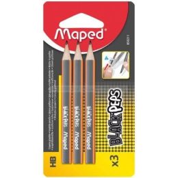 3 mini-crayons maped black'peps hb