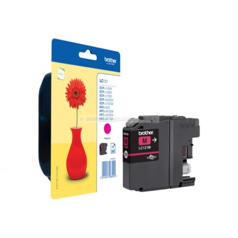 Cartouche d'encre brother lc121m magenta