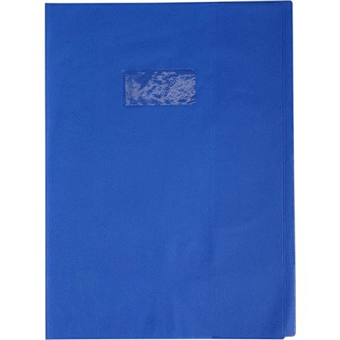 Protge cahier a4+ calligraphe bleu 24 x 32 cm