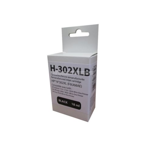 Cartouche d'encre uprint h-302xlb noir compatible hp 302xl