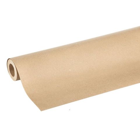 Rouleau papier kraft brun 10  x 1 m