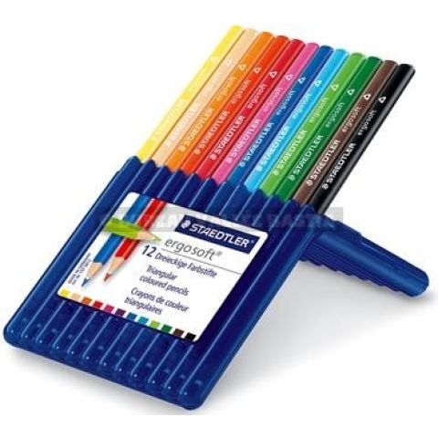 12 crayons couleur 3 mm ergosoft