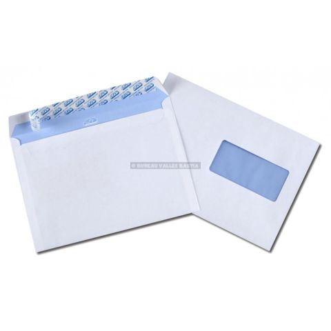 50 enveloppes c5 162 x 229 mm avec fentre auto-adhsives nf pefc