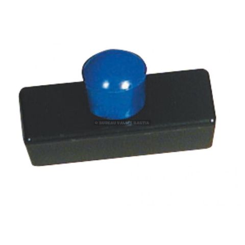 5 aimants 15 x 27 mm bouton bleu