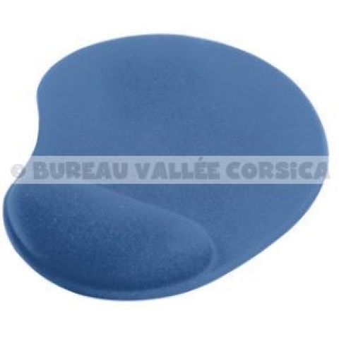 Repose-poignet gel avec tapis de souris 225 x 180 x 30 mm nylon bleu