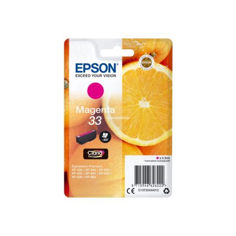 Cartouche d'encre epson orange t3343 magenta