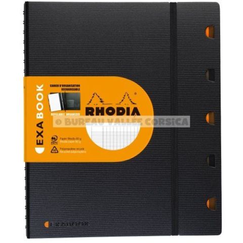 Cahier organisation exabook a4+ 24x32 cm grands carreaux sys 160p
