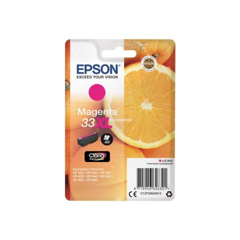 Cartouche d'encre epson 33xl oranges magenta