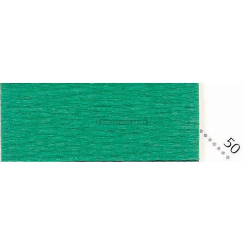 Papier crpon suprieur vert empire 2,5 x 0,5 m