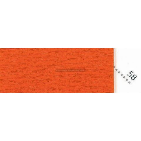 Papier crpon suprieur orange 2,5 x 0,5 m