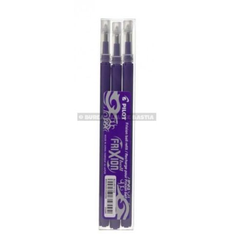 3 recharges frixion ball violet 0,7 mm moyenne