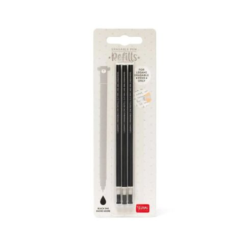 3 recharges noires pour stylo effaable