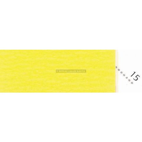 Papier crpon suprieur 2.5 x 0.5 m jaune citron
