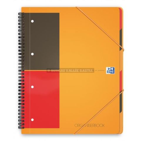Organiser book oxford avec 6 intercalaires perfores 245 x 310 mm 180 pages
