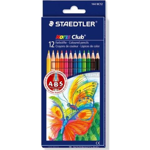 12 crayons de couleur 3 mm staedtler noris club