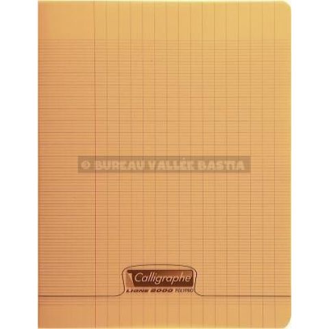 Cahier a4 calligraphe 8000 96 pages sys couverture polypro orange