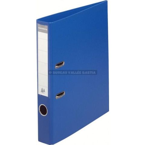 Classeur  levier 50 mm a4 bleu fonc carton recouvert pp